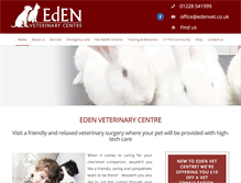 Tablet Screenshot of edenvet.co.uk